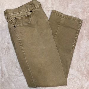 Men’s khaki skinny Jean bullhead